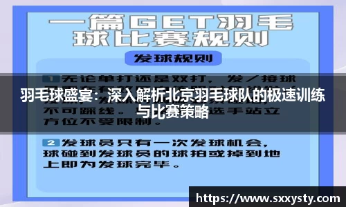 羽毛球盛宴：深入解析北京羽毛球队的极速训练与比赛策略